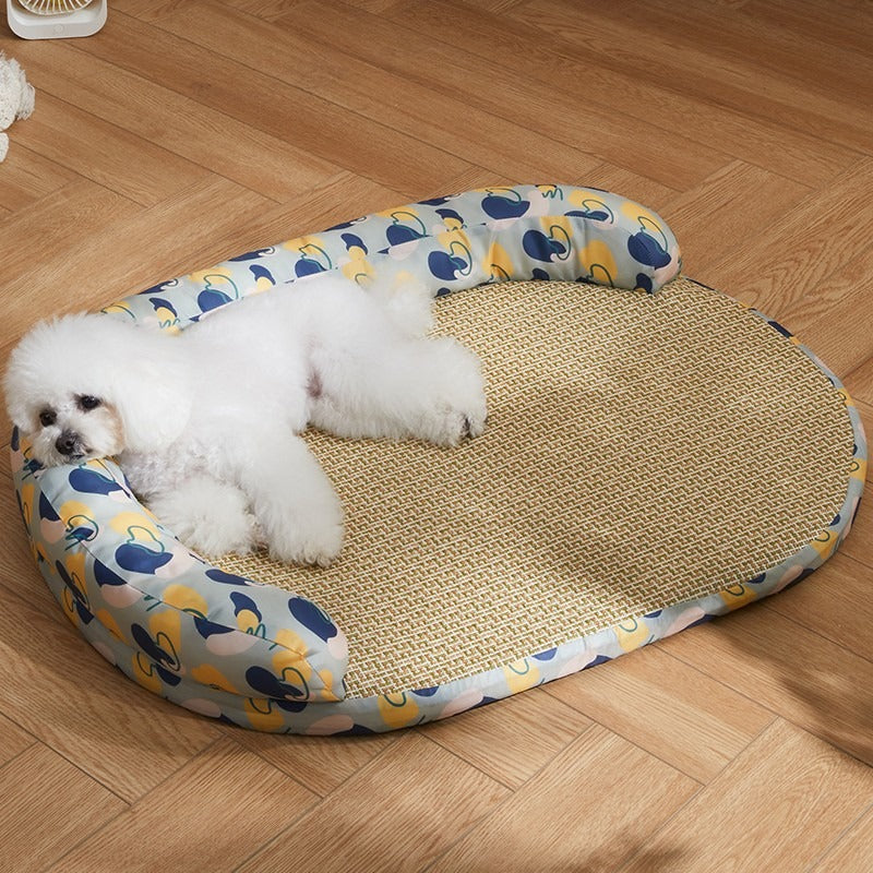 KFX-2855869 Removable and Washable Dog Mat for Summer Comfort - Available in Multiple Sizes