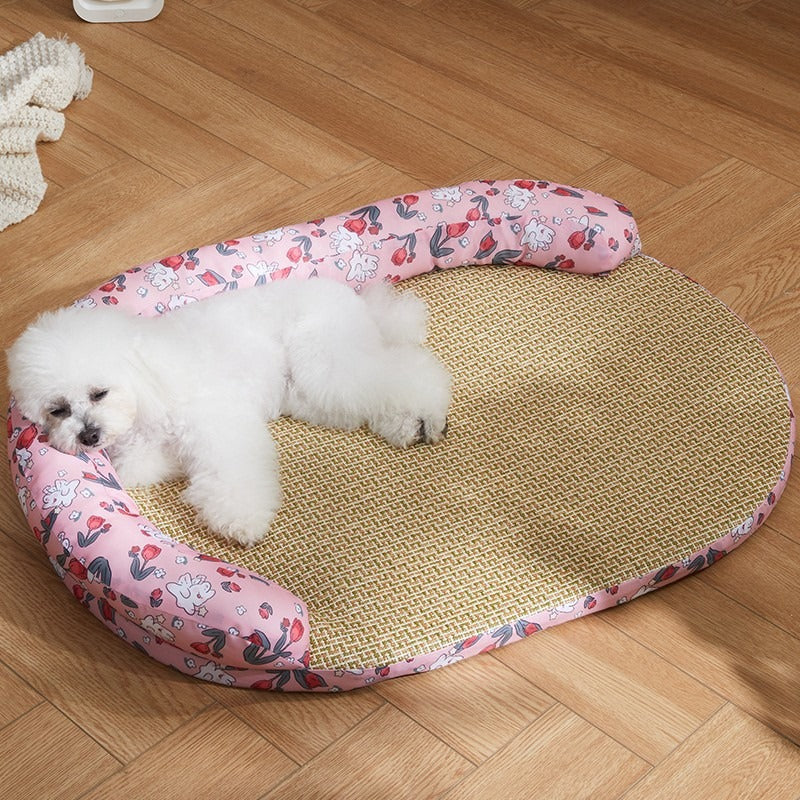 KFX-2855869 Removable and Washable Dog Mat for Summer Comfort - Available in Multiple Sizes