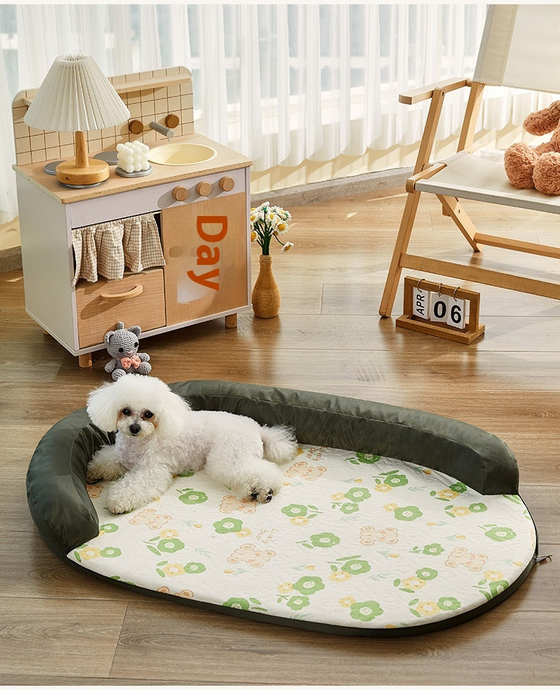 KFX-2855869 Removable and Washable Dog Mat for Summer Comfort - Available in Multiple Sizes