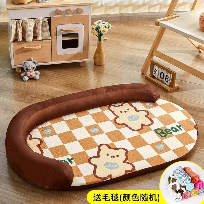 KFX-2855869 Removable and Washable Dog Mat for Summer Comfort - Available in Multiple Sizes