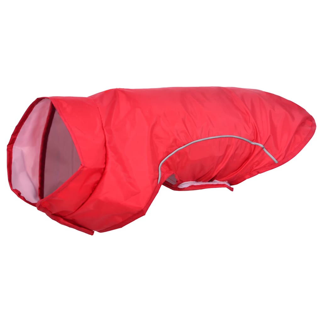 KFX-2856381 Reflective Dog Raincoat - Waterproof Polyester, Yellow/Red, Size S, Comfortable Fit