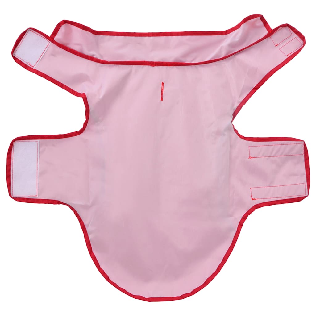 KFX-2856381 Reflective Dog Raincoat - Waterproof Polyester, Yellow/Red, Size S, Comfortable Fit