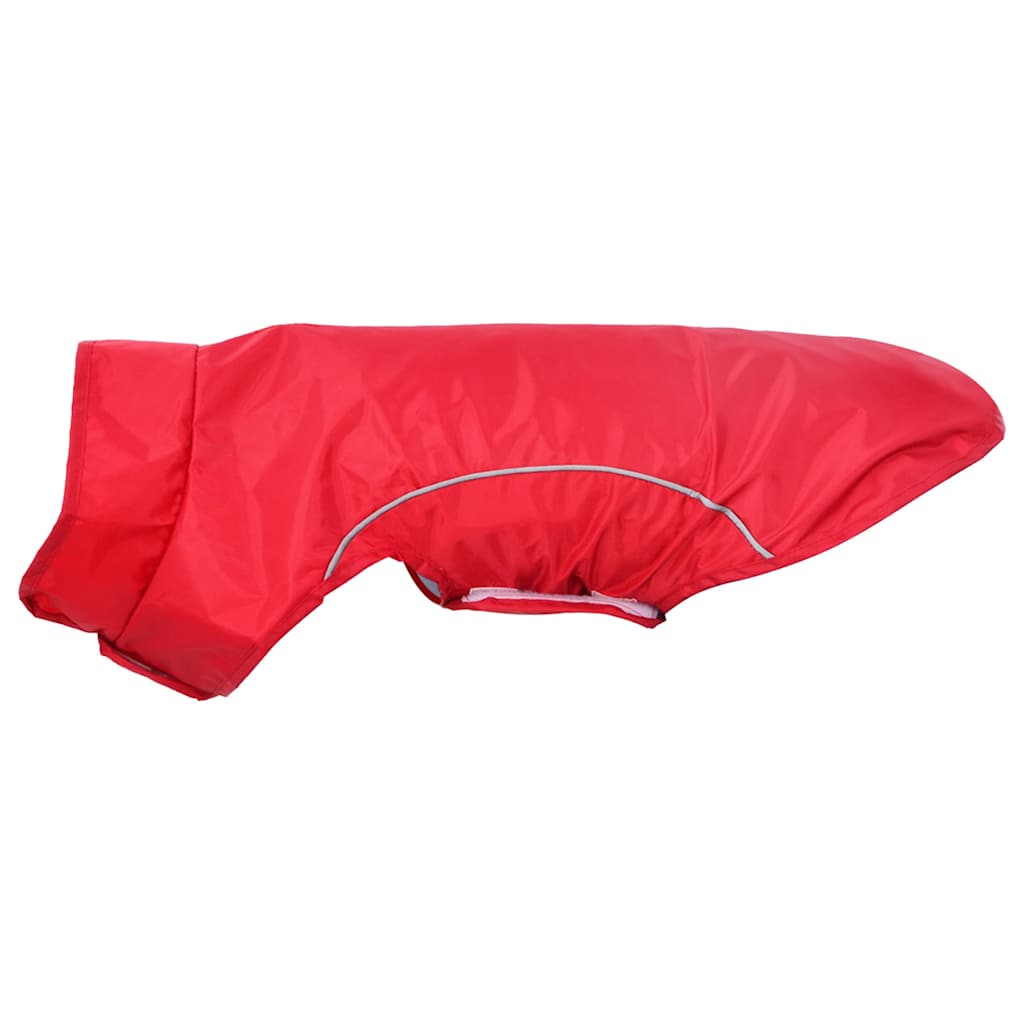 KFX-2856381 Reflective Dog Raincoat - Waterproof Polyester, Yellow/Red, Size S, Comfortable Fit