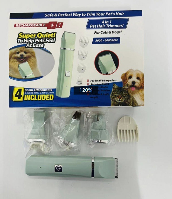 KFX-2857405 Four-in-One Mute Rechargeable Lady Shaver for Body and Foot Hair Removal