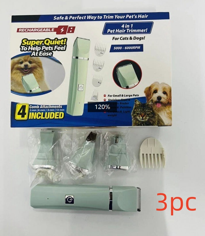 KFX-2857405 Four-in-One Mute Rechargeable Lady Shaver for Body and Foot Hair Removal