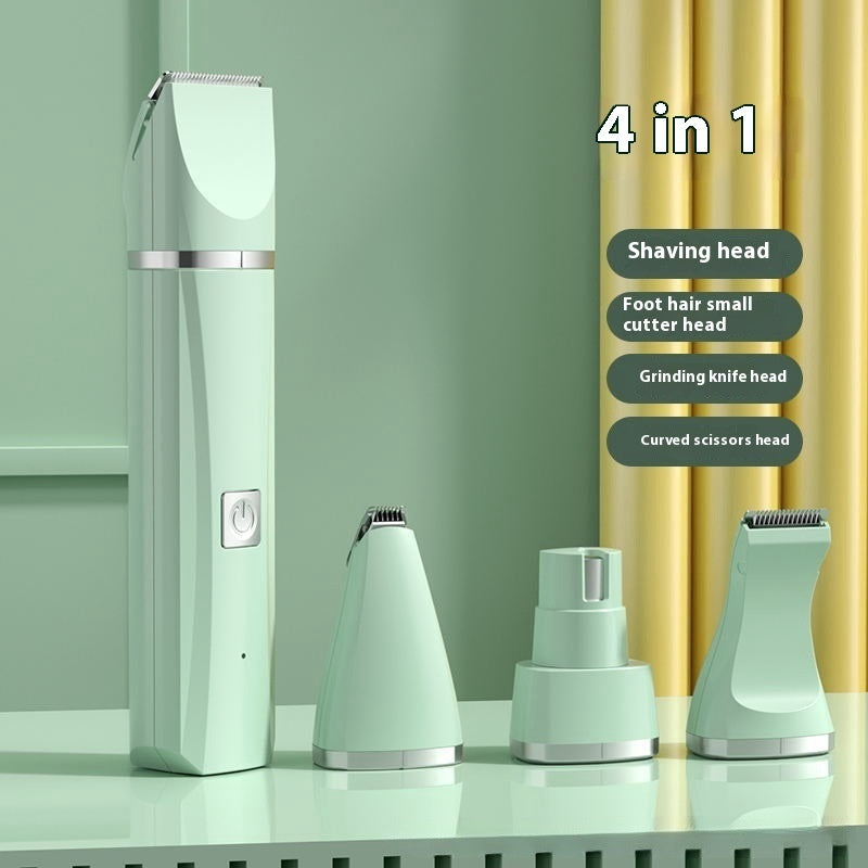 KFX-2857405 Four-in-One Mute Rechargeable Lady Shaver for Body and Foot Hair Removal