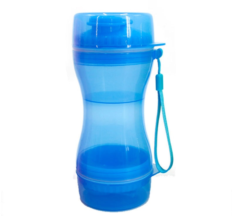 KFX-2857661 Pet Dual-Use Water and Food Cup - 330ml Water, 280ml Food Capacity, Safe PP Material