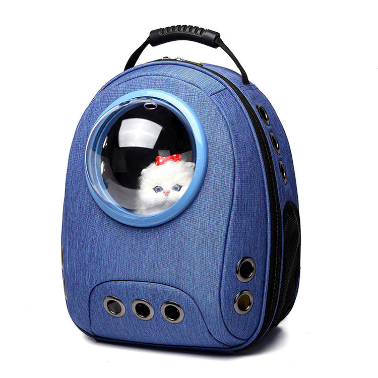 KFX-2858045 Space Capsule Oxford Cloth Pet Carrier Bag for Cats and Small Dogs up to 10 kg - 32CM x 42CM x 20CM