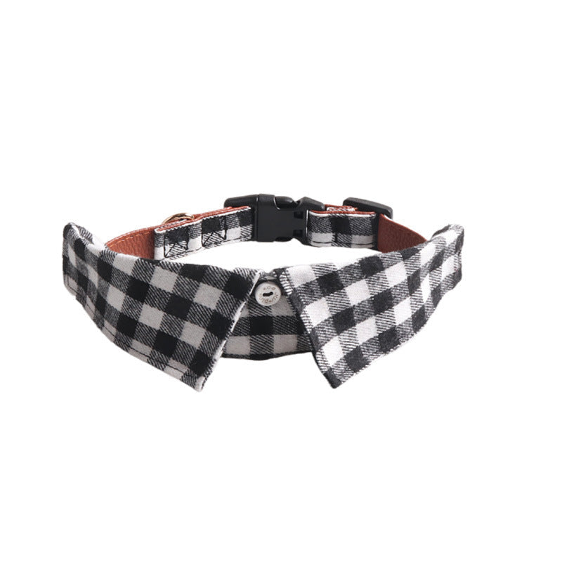 KFX-2859581 Gentleman Dog Collar with Detachable Bow Tie in Various Stylish Patterns