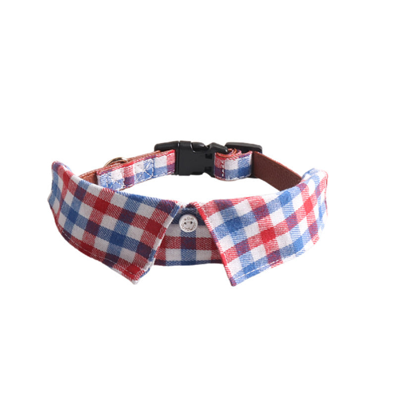 KFX-2859581 Gentleman Dog Collar with Detachable Bow Tie in Various Stylish Patterns