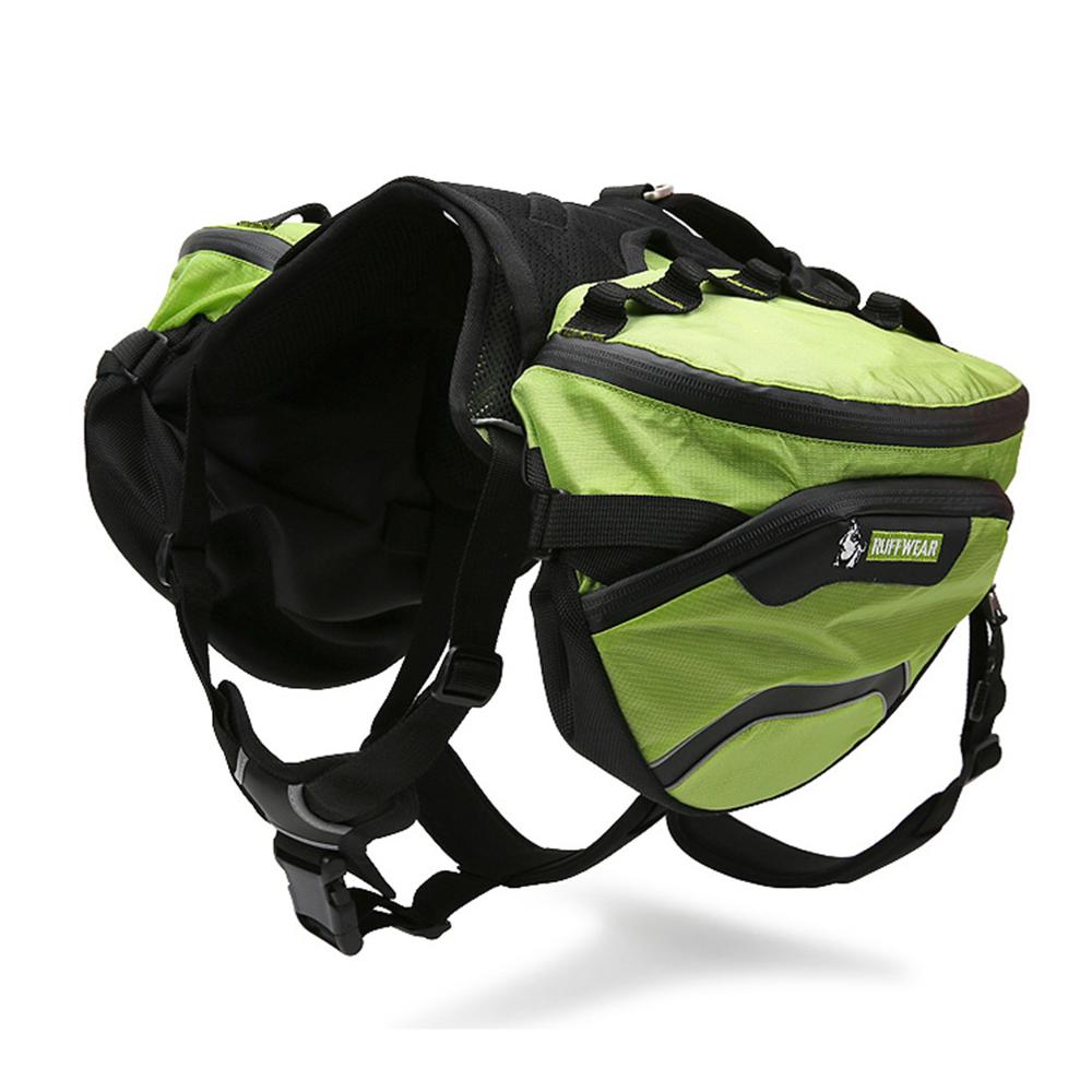 KFX-2859965 Pet Dog Outdoor Training Chest and Back Backpack - Oxford Cloth, Available in Green and Red, Sizes S, M, L