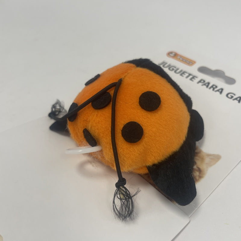 KFX-2861245 Electric Interactive Ladybug Cat Toy - Engaging Play for Your Feline Friend