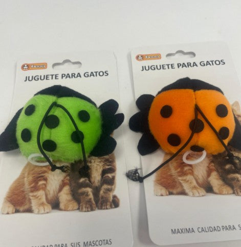 KFX-2861245 Electric Interactive Ladybug Cat Toy - Engaging Play for Your Feline Friend