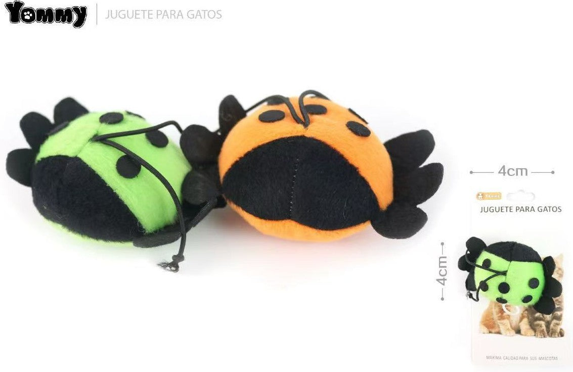 KFX-2861245 Electric Interactive Ladybug Cat Toy - Engaging Play for Your Feline Friend