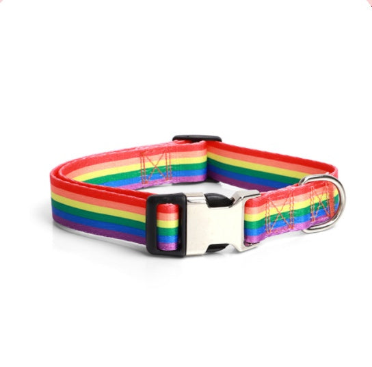 KFX-2863549 Ethnic Style Striped Dog Collar - Polyester Cotton in Various Patterns and Sizes