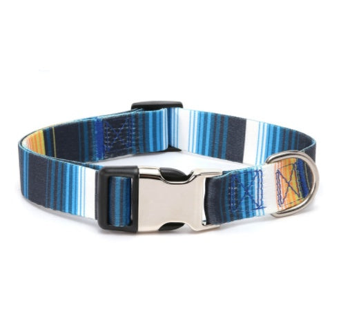 KFX-2863549 Ethnic Style Striped Dog Collar - Polyester Cotton in Various Patterns and Sizes