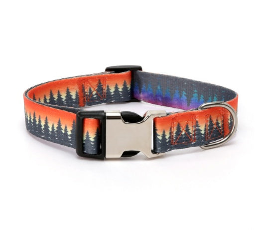 KFX-2863549 Ethnic Style Striped Dog Collar - Polyester Cotton in Various Patterns and Sizes