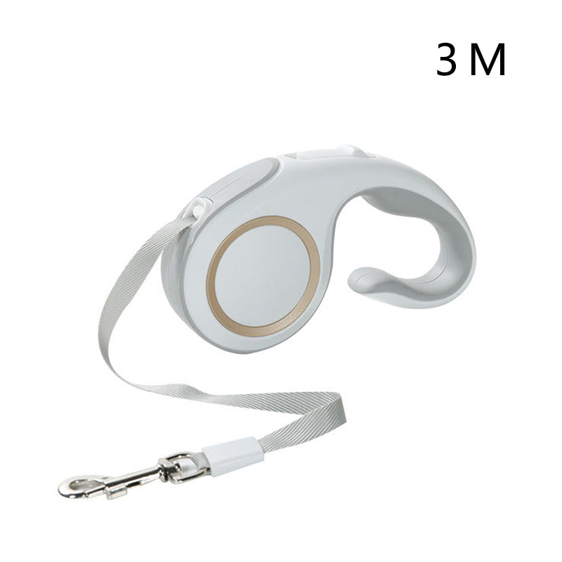 KFX-2864829 Automatic Retractable Dog Leash 5M with Ergonomic Handle and Anti-Slip Locking Button for Safe Pet Control