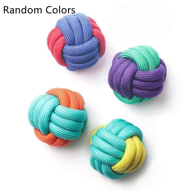 KFX-2868157 Pet Cotton Rope Knot Toy - Bite Resistant Teething Solution for Dogs