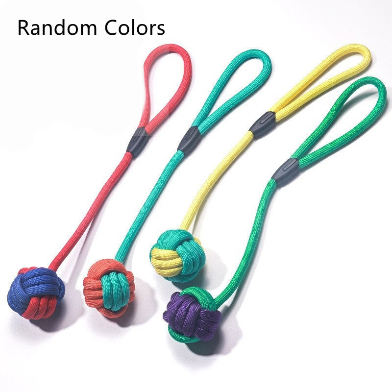 KFX-2868157 Pet Cotton Rope Knot Toy - Bite Resistant Teething Solution for Dogs
