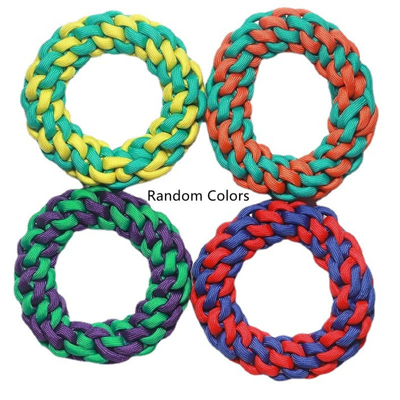 KFX-2868157 Pet Cotton Rope Knot Toy - Bite Resistant Teething Solution for Dogs