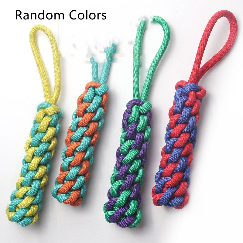KFX-2868157 Pet Cotton Rope Knot Toy - Bite Resistant Teething Solution for Dogs