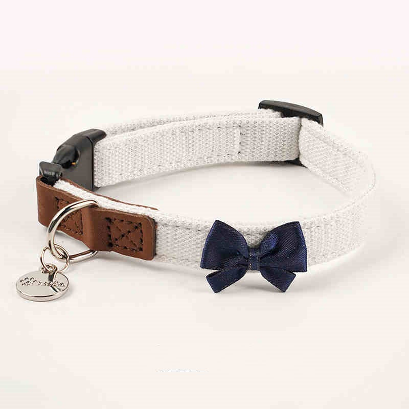 KFX-2868797 Cute Bow Collar and Rope Set for Dogs - Durable Cloth Material