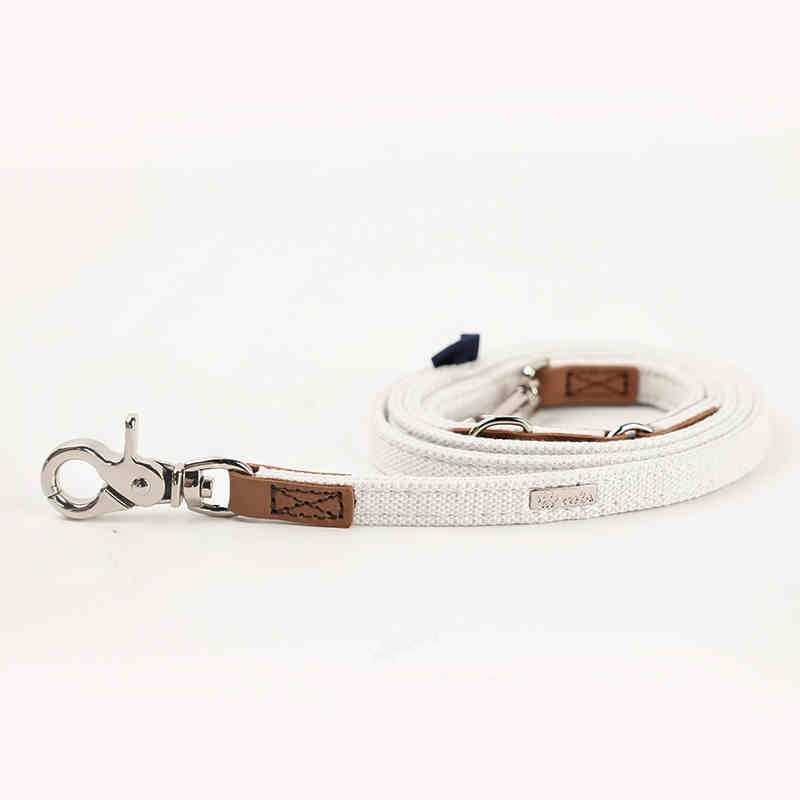 KFX-2868797 Cute Bow Collar and Rope Set for Dogs - Durable Cloth Material