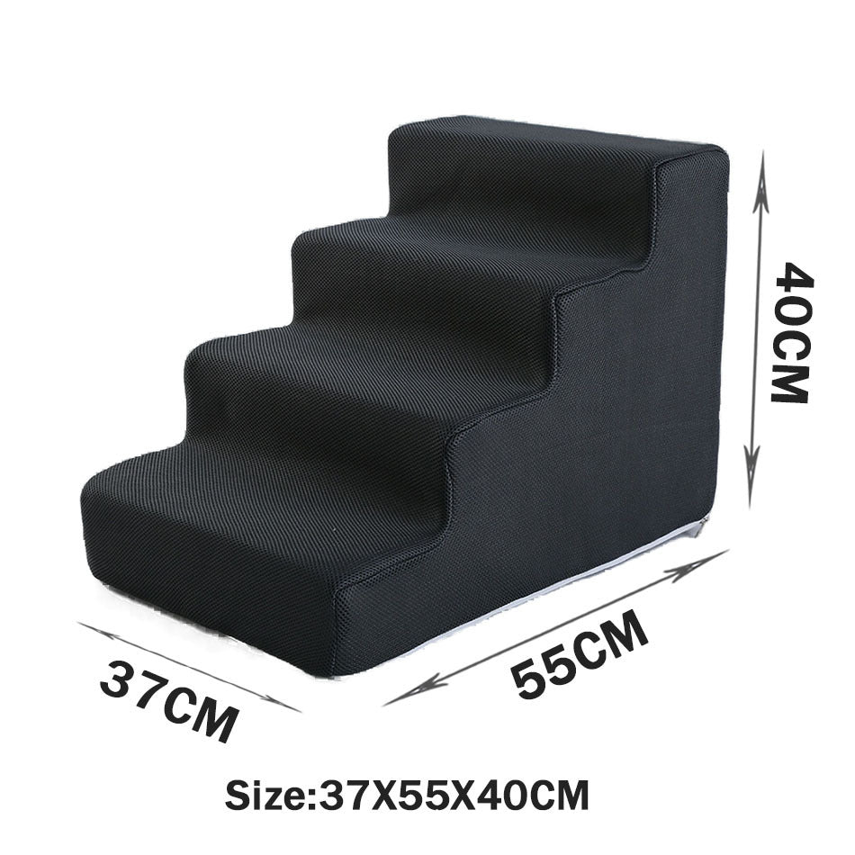 KFX-2871485 Folding Pet Steps with Non-Slip Design for Cats and Dogs - Multiple Colors Available