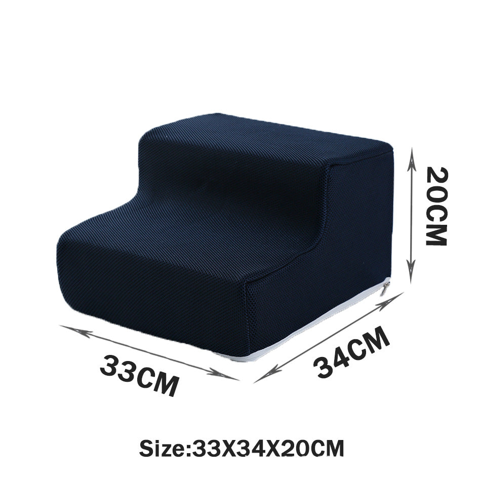 KFX-2871485 Folding Pet Steps with Non-Slip Design for Cats and Dogs - Multiple Colors Available