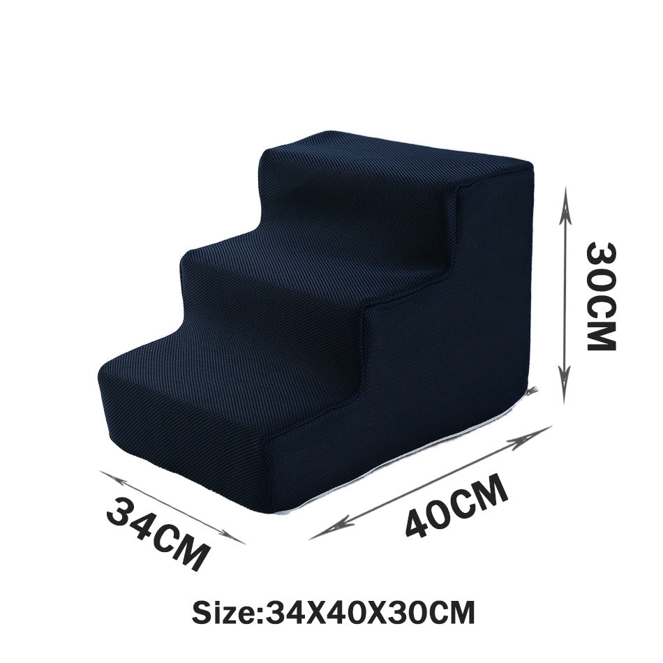 KFX-2871485 Folding Pet Steps with Non-Slip Design for Cats and Dogs - Multiple Colors Available