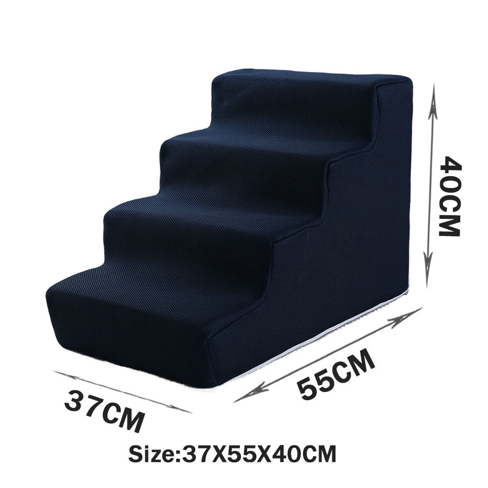 KFX-2871485 Folding Pet Steps with Non-Slip Design for Cats and Dogs - Multiple Colors Available