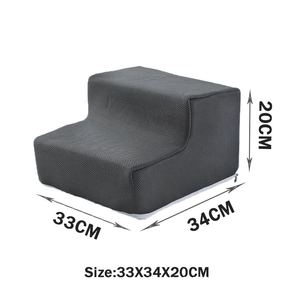 KFX-2871485 Folding Pet Steps with Non-Slip Design for Cats and Dogs - Multiple Colors Available