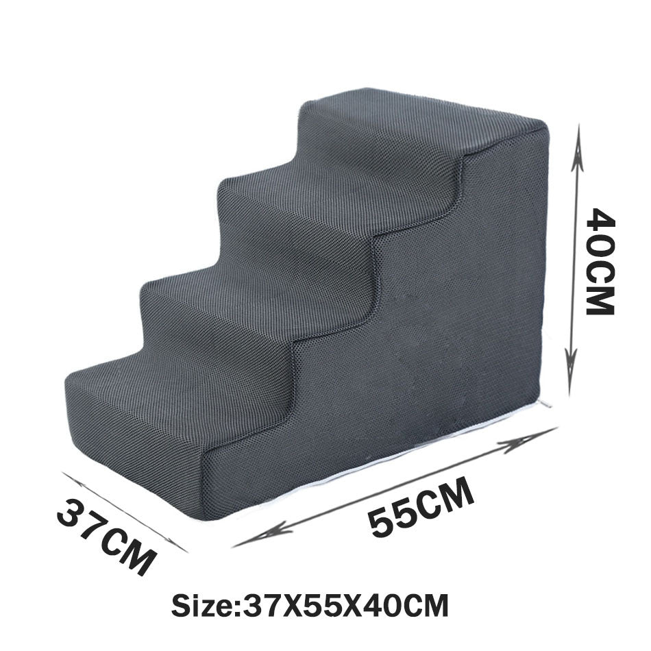 KFX-2871485 Folding Pet Steps with Non-Slip Design for Cats and Dogs - Multiple Colors Available
