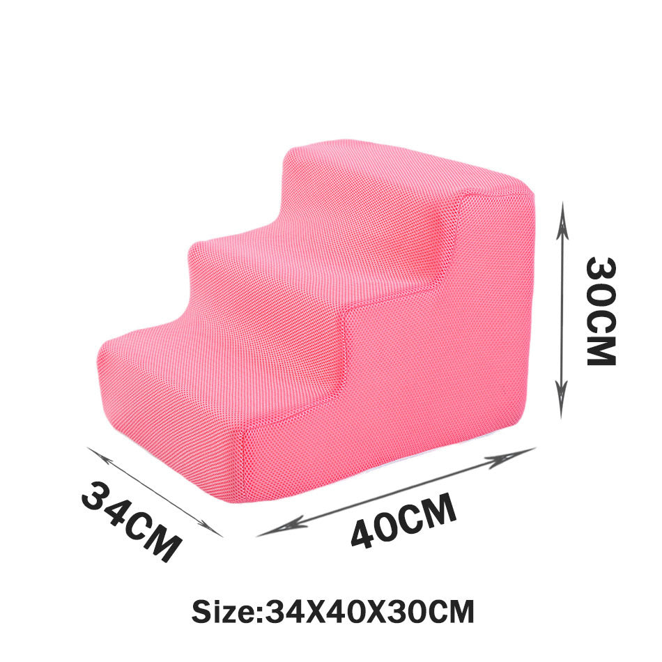 KFX-2871485 Folding Pet Steps with Non-Slip Design for Cats and Dogs - Multiple Colors Available