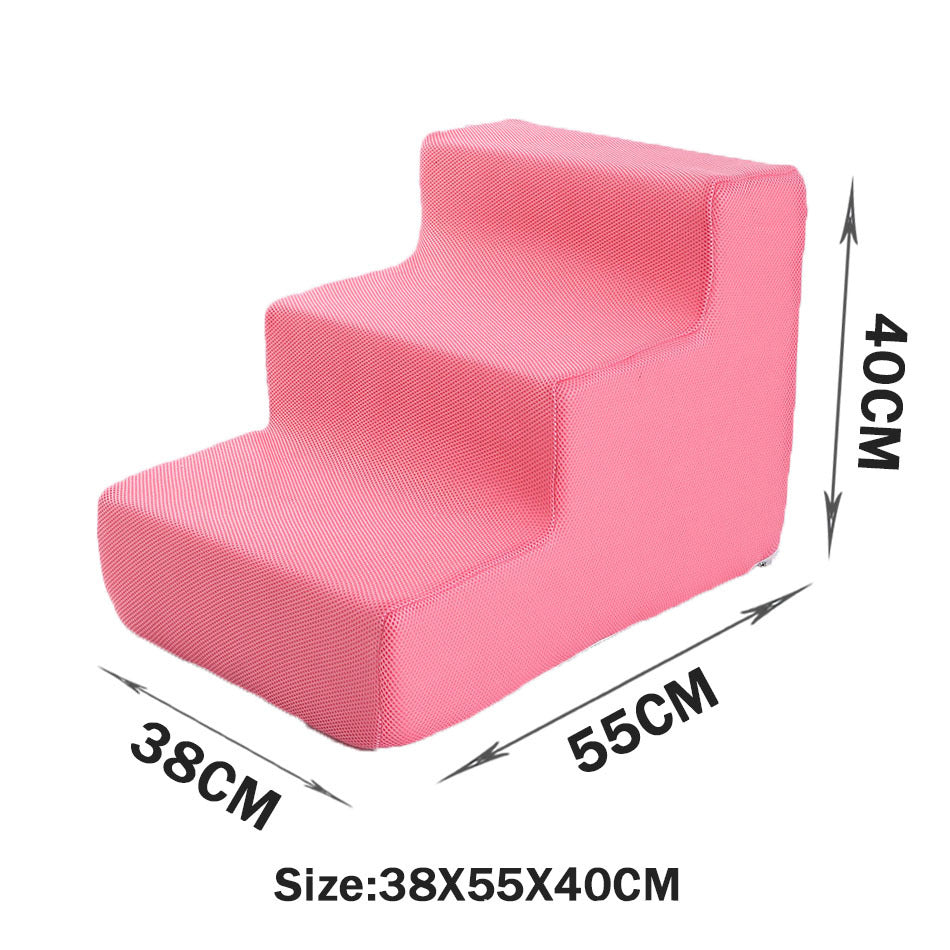 KFX-2871485 Folding Pet Steps with Non-Slip Design for Cats and Dogs - Multiple Colors Available