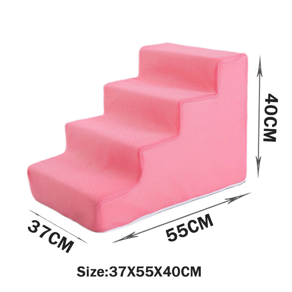 KFX-2871485 Folding Pet Steps with Non-Slip Design for Cats and Dogs - Multiple Colors Available