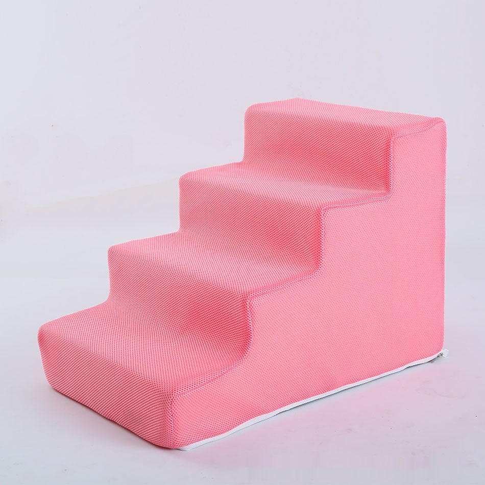KFX-2871485 Folding Pet Steps with Non-Slip Design for Cats and Dogs - Multiple Colors Available
