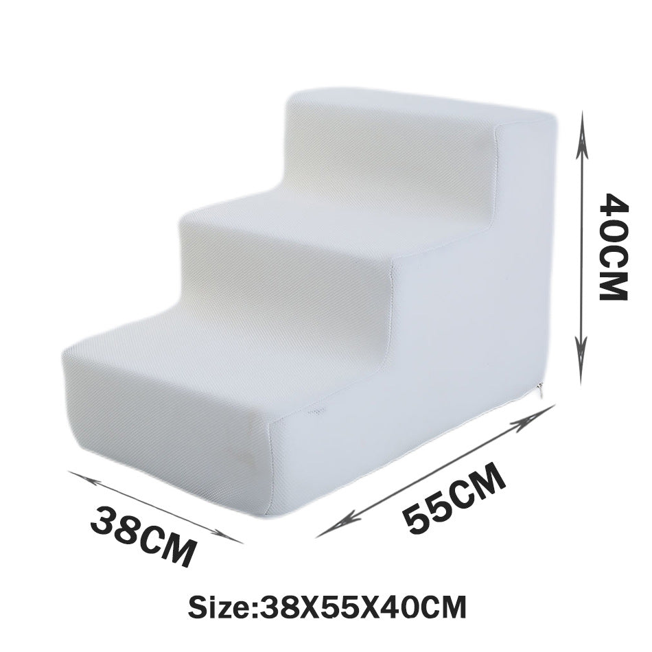 KFX-2871485 Folding Pet Steps with Non-Slip Design for Cats and Dogs - Multiple Colors Available