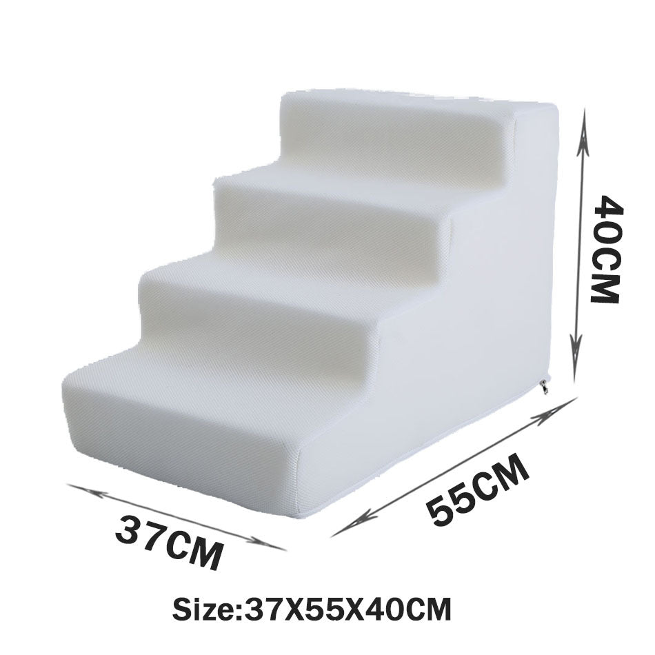 KFX-2871485 Folding Pet Steps with Non-Slip Design for Cats and Dogs - Multiple Colors Available
