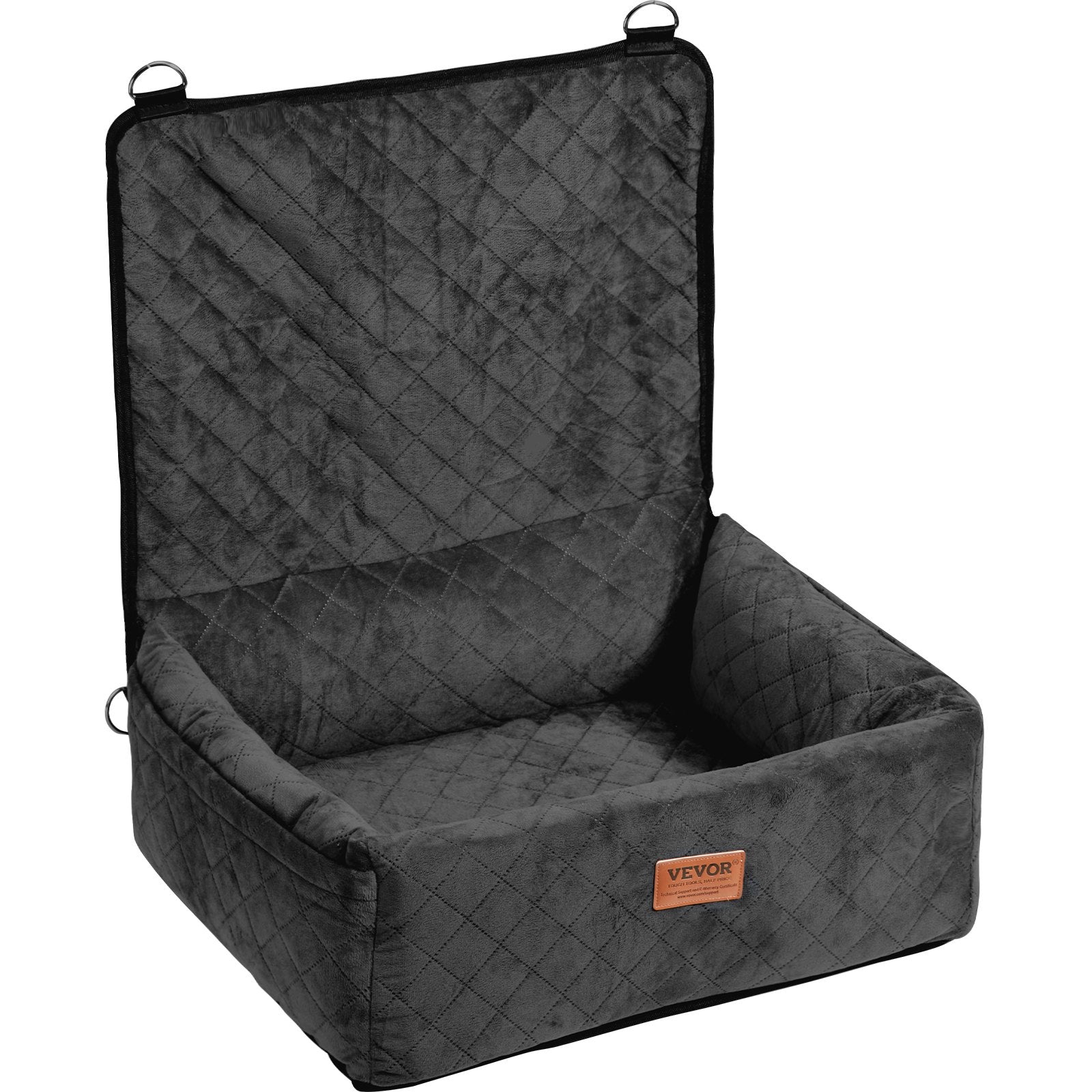 KFX-2872125 Dog Booster Car Seat for Small to Medium Dogs, Safe and Comfortable Design, Easy Installation, Removable Waterproof Pad, Storage Pocket