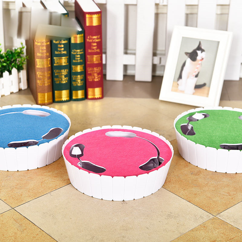 KFX-2873917 Smart Rotating Mouse Cat Teaser Remote Control Toy with Adjustable Speed - Fun Pet Activity Enhancer