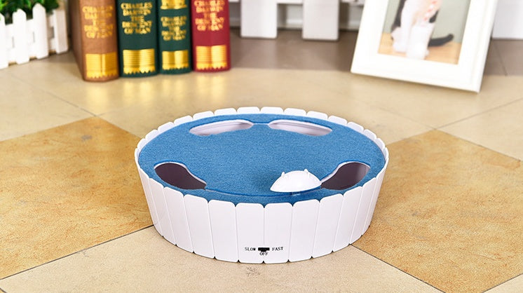KFX-2873917 Smart Rotating Mouse Cat Teaser Remote Control Toy with Adjustable Speed - Fun Pet Activity Enhancer