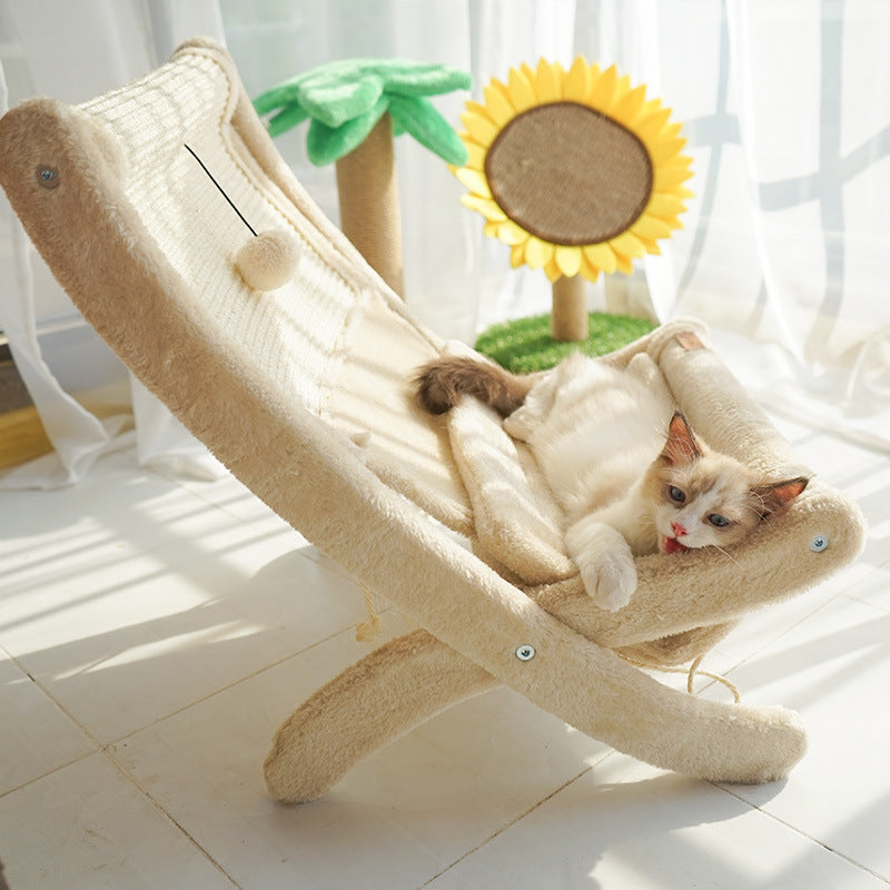 KFX-2879037 Creative Cat Sofa Bed and Sunbathing Chair for Comfortable Relaxation