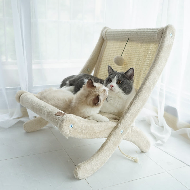 KFX-2879037 Creative Cat Sofa Bed and Sunbathing Chair for Comfortable Relaxation