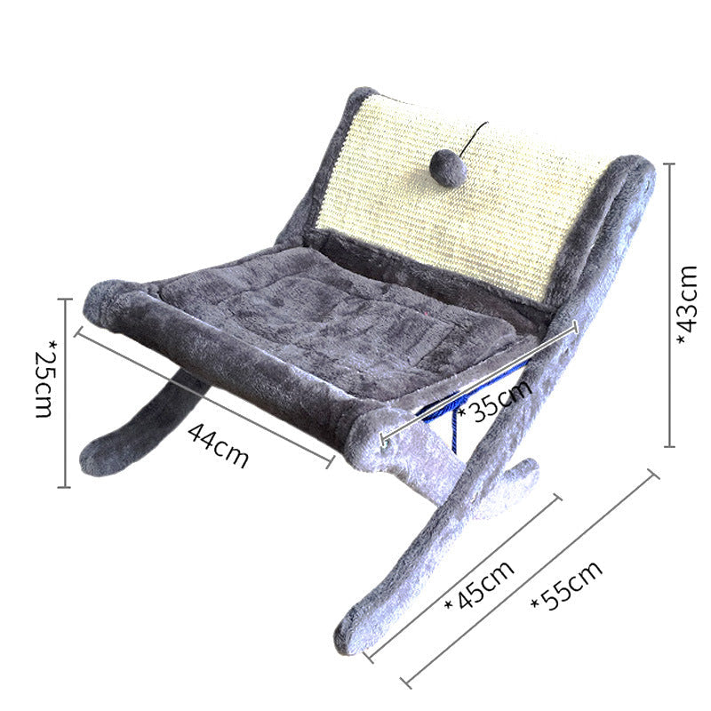 KFX-2879037 Creative Cat Sofa Bed and Sunbathing Chair for Comfortable Relaxation