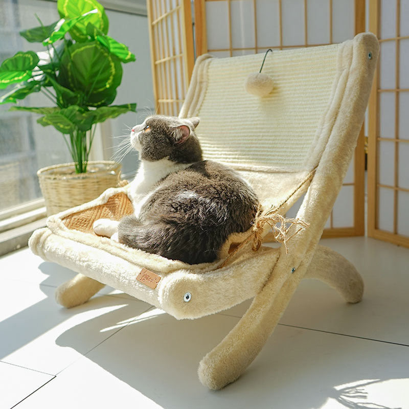 KFX-2879037 Creative Cat Sofa Bed and Sunbathing Chair for Comfortable Relaxation