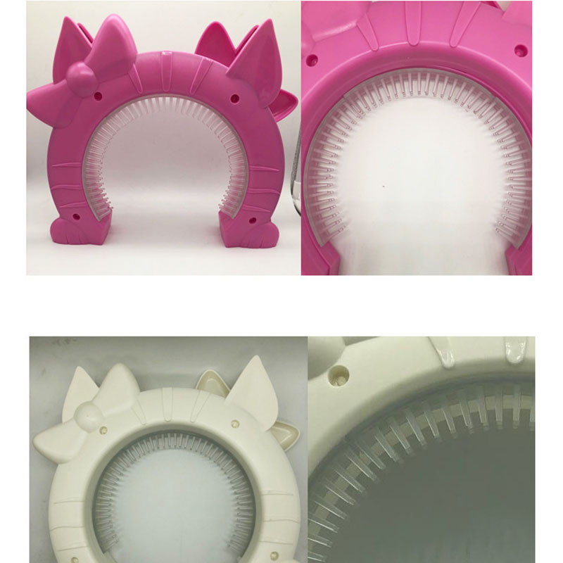 KFX-2884413 Bristle Brush Scratcher for Cats and Dogs, ABS Material, 24CM x 27CM x 18CM, Available in White and Pink