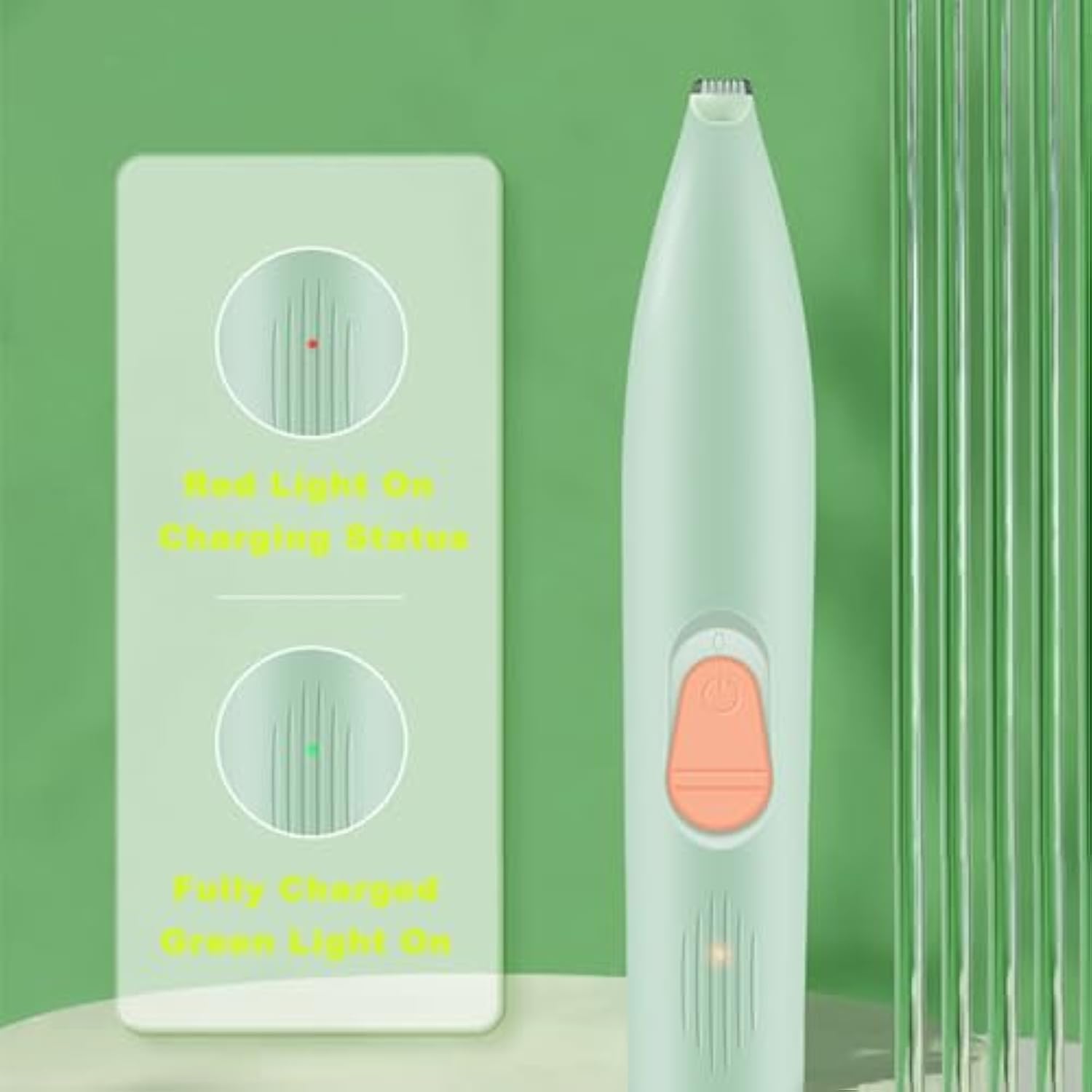 KFX-2886077 Rechargeable Pet Paw Trimmer with Ergonomic Grip for Safe Grooming of Dogs and Cats