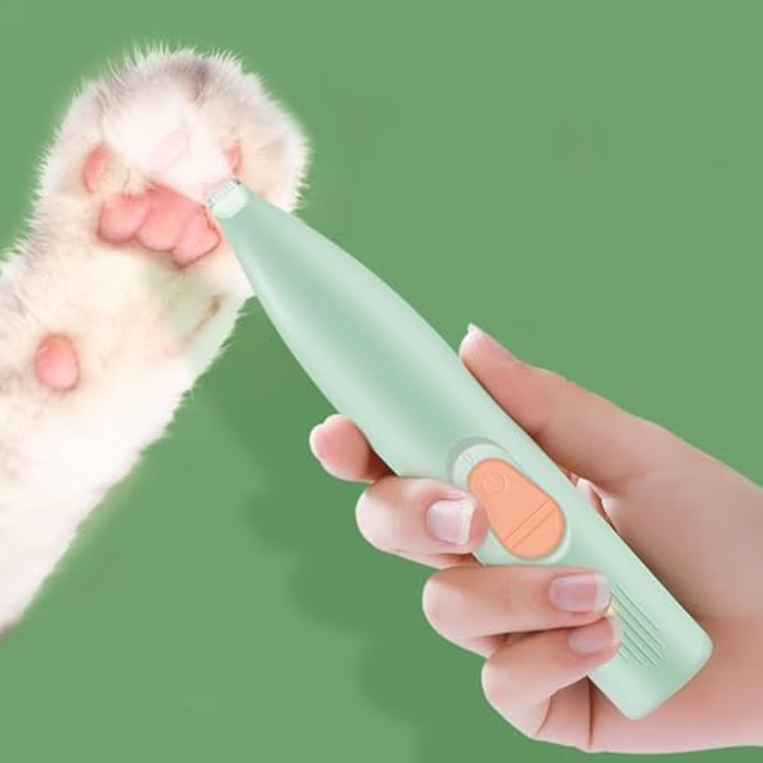 KFX-2886077 Rechargeable Pet Paw Trimmer with Ergonomic Grip for Safe Grooming of Dogs and Cats